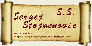 Sergej Stojmenović vizit kartica